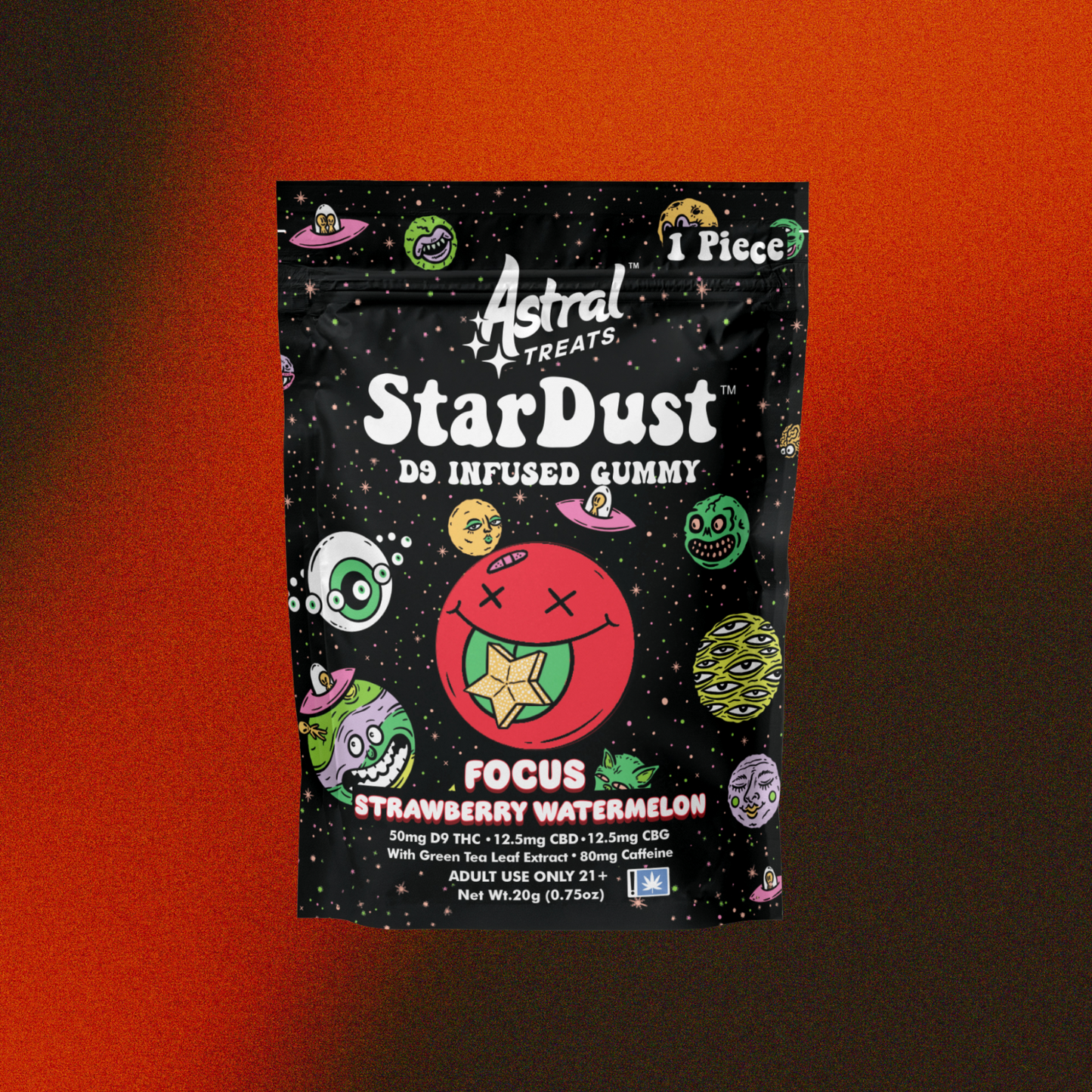 STARDUST FOCUS GUMMY - STRAWBERRY WATERMELON